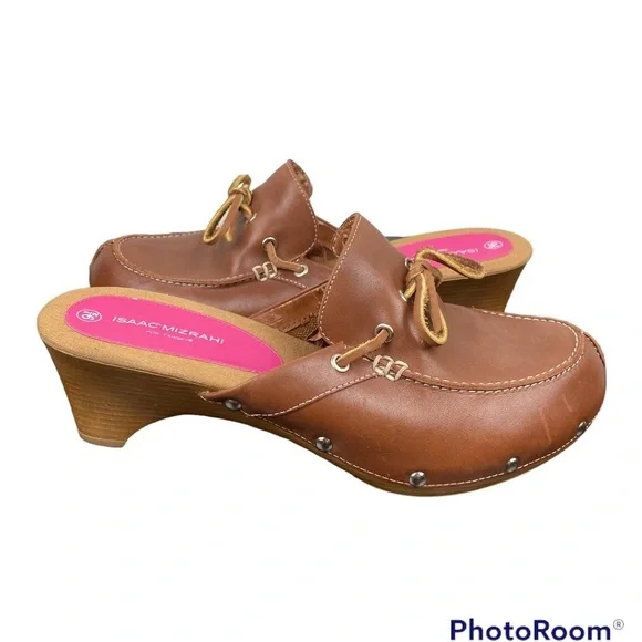 Isaac Mizrahi Shoes Isaac Mizrahi Closed Toe Clog Wedges
